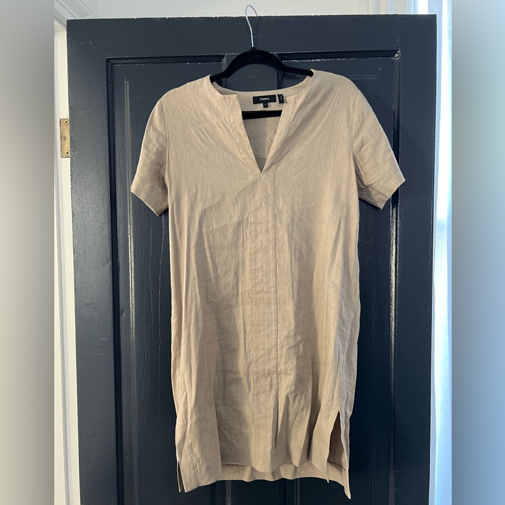 Theory Linen Blend Dress